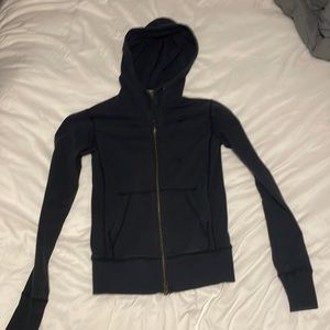 Black zip up hoodie from Nike worn